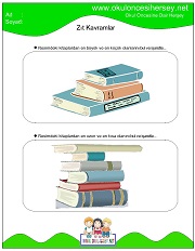 Resimli Zıt Kavram Çalışma Sayfaları